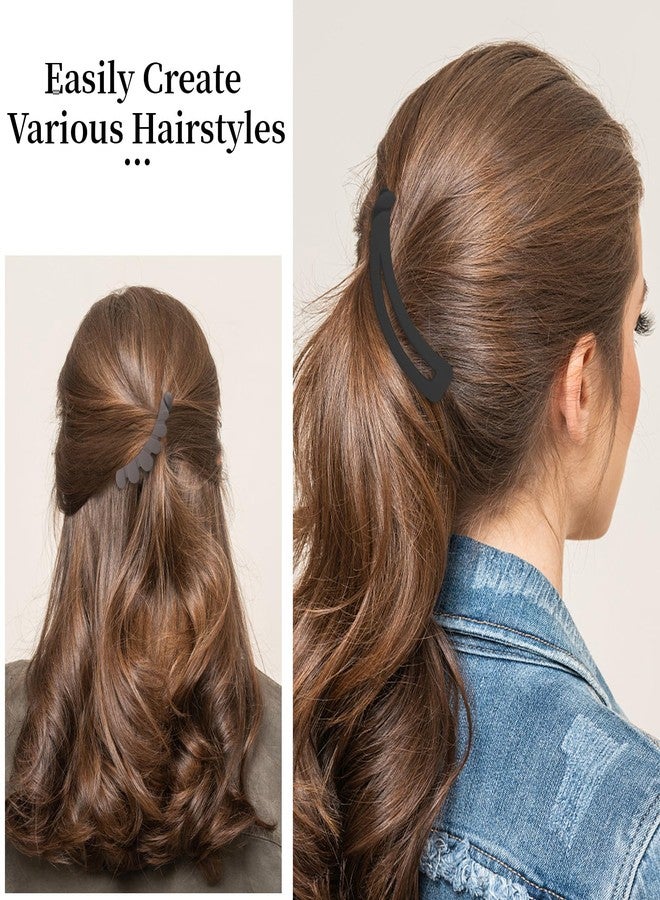 WHAVEL Banana Clips for Women 6 Pack Small Banana Clip for Thin Fine Thick Hair Ponytail Holders - Strong Hold - Image 4